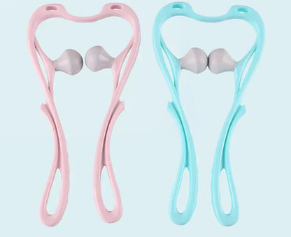 High Quality Multi-function Manual Relaxed Cervical Massager Pressure Relieve Double Ball Pressing Meridian Massager